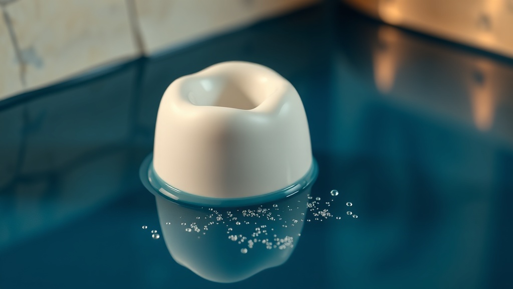 Conceptual image of enamel remineralisation in mineral-rich saliva