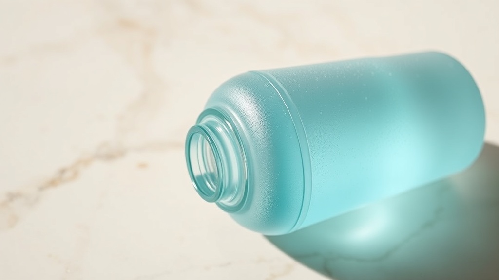 Bottle of alcohol-free moisturising rinse representing a dry-mouth appropriate mouthwash