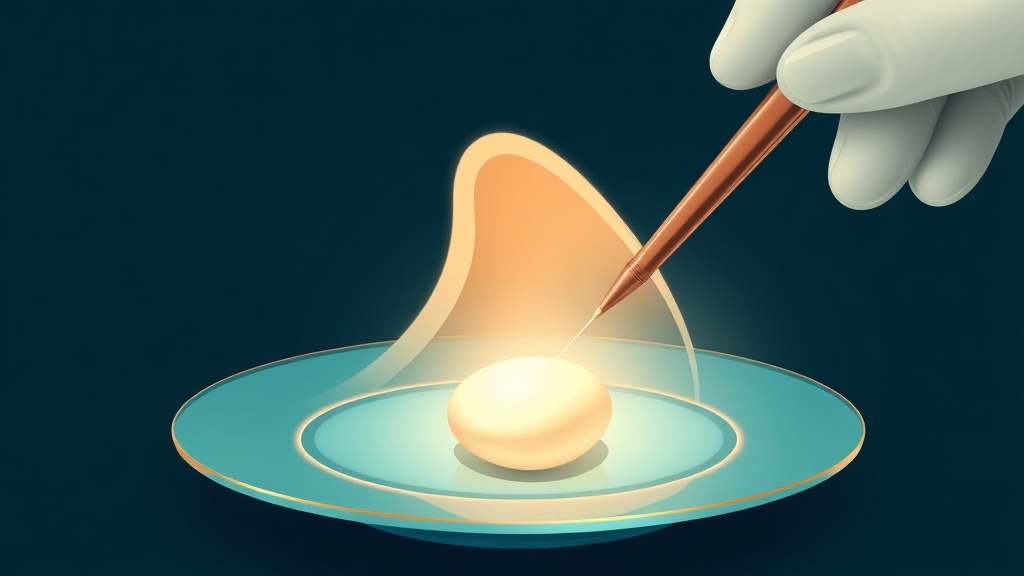 Illustration of a clinician gently easing a tonsil stone free with a rounded instrument