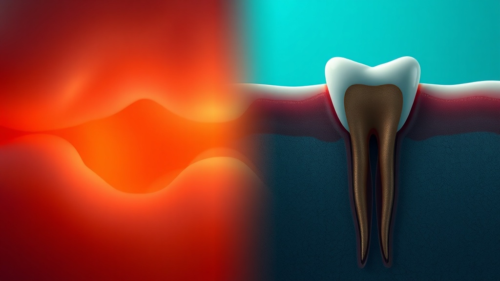Conceptual illustration comparing a healing socket with an exposed root that cannot self-cover