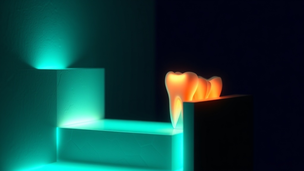 Conceptual illustration of a two-rung ladder representing halting and restoring gums