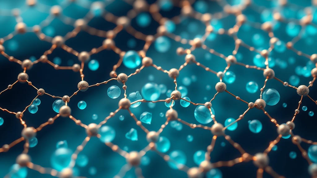 Acid ions pulling calcium and phosphate out of an enamel crystal lattice