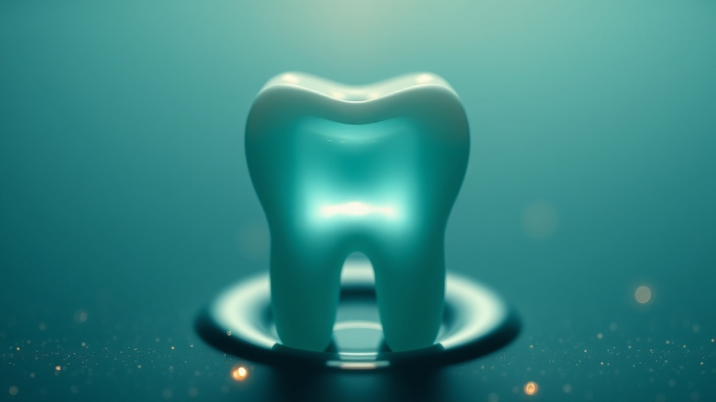 A protected tooth surface holding steady against acid, conceptual
