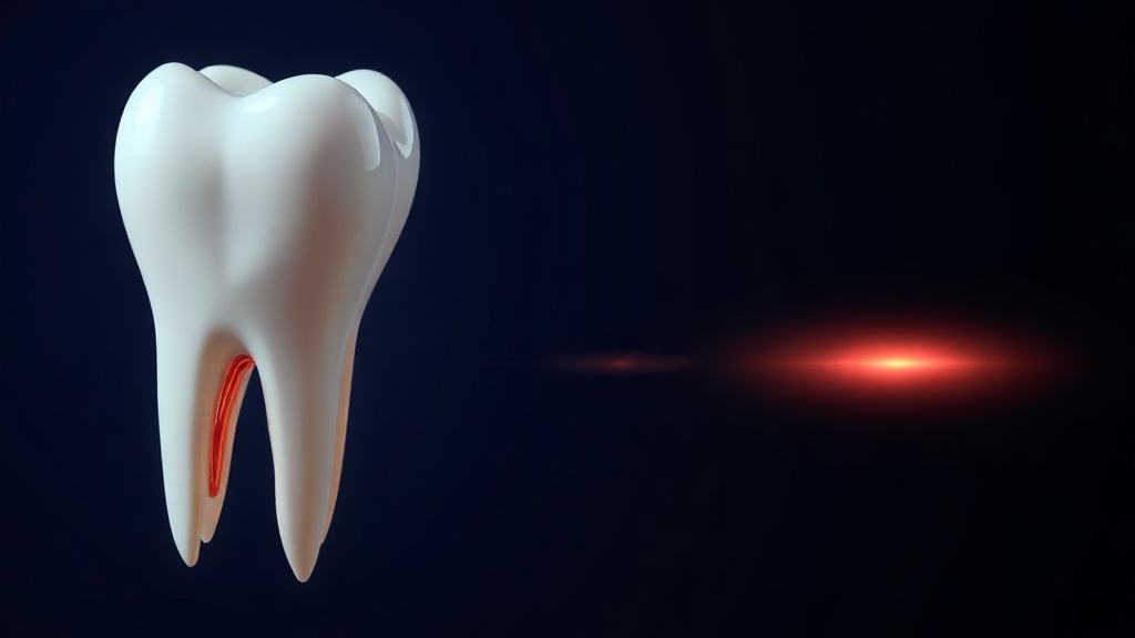 Conceptual illustration of plaque building along the gumline and the gum becoming inflamed