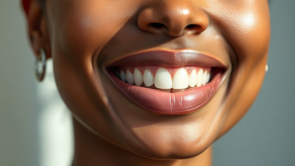 A healthy confident smile with firm pink gums