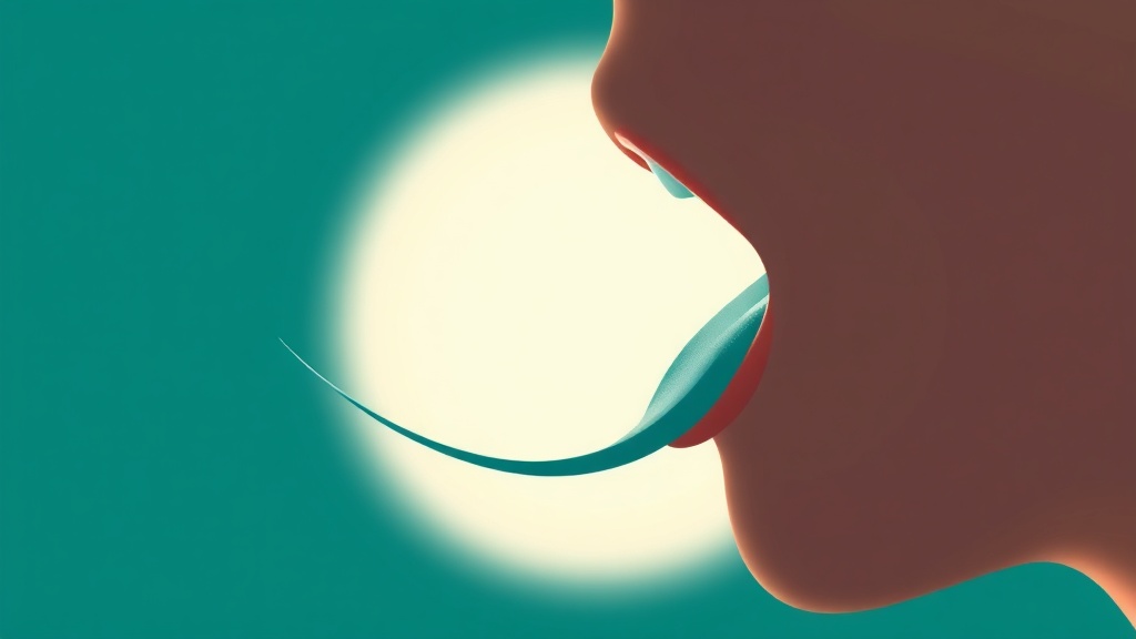 Illustration of tongue-scraping technique from back to front