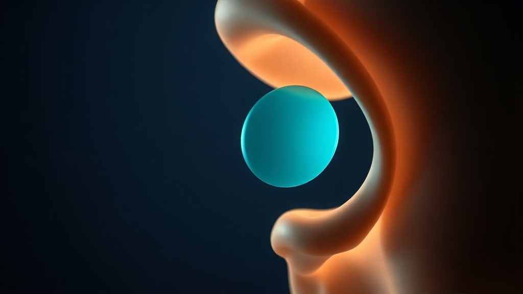 Luminous conceptual illustration of the jaw joint showing a disc slipped forward and blocking normal opening