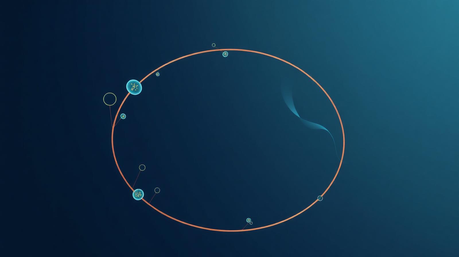 Infographic of the oral dysbiosis cycle showing anaerobic bacteria releasing volatile sulfur compounds