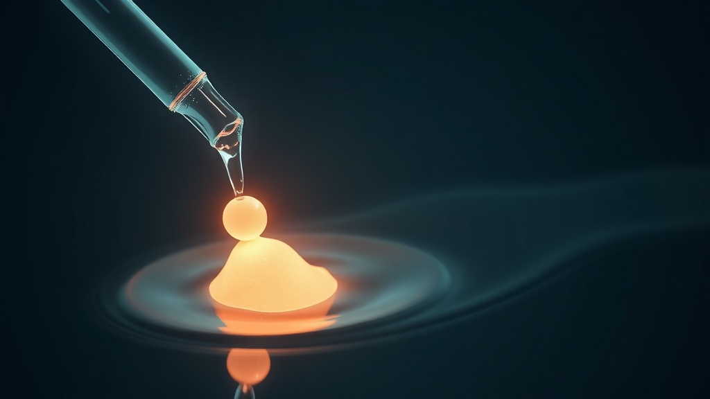 A gentle low-pressure water stream lifting a tonsil stone free of its crypt