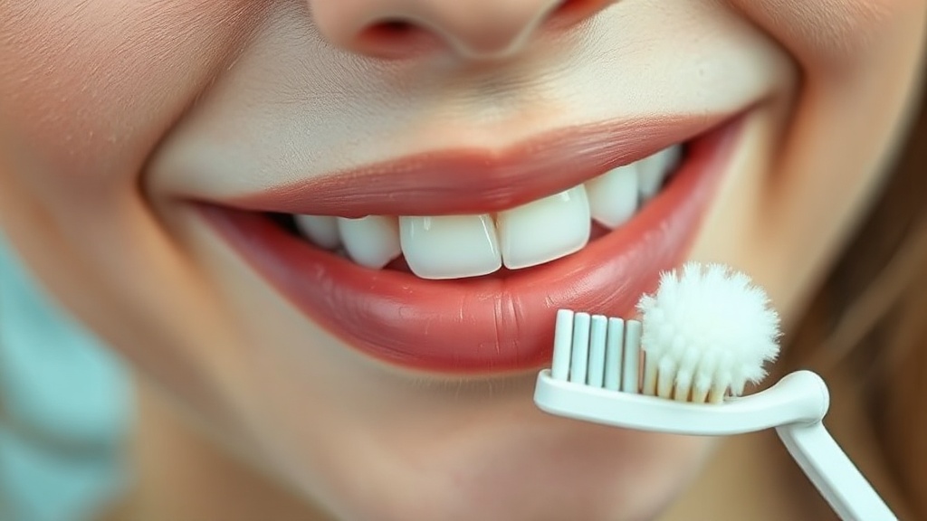 Close-up of a healthy gumline meeting the tooth, with the cheek-side margin highlighted