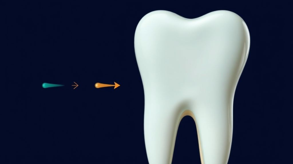 Diagram showing soft plaque hardening into tartar along the gumline