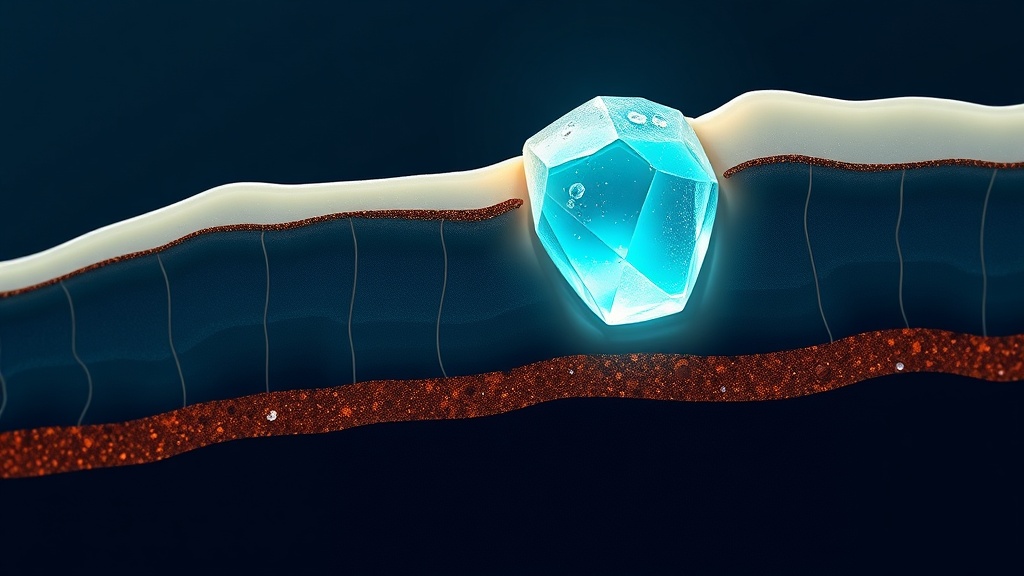 Conceptual illustration of fluoride helping rebuild an acid-resistant enamel surface