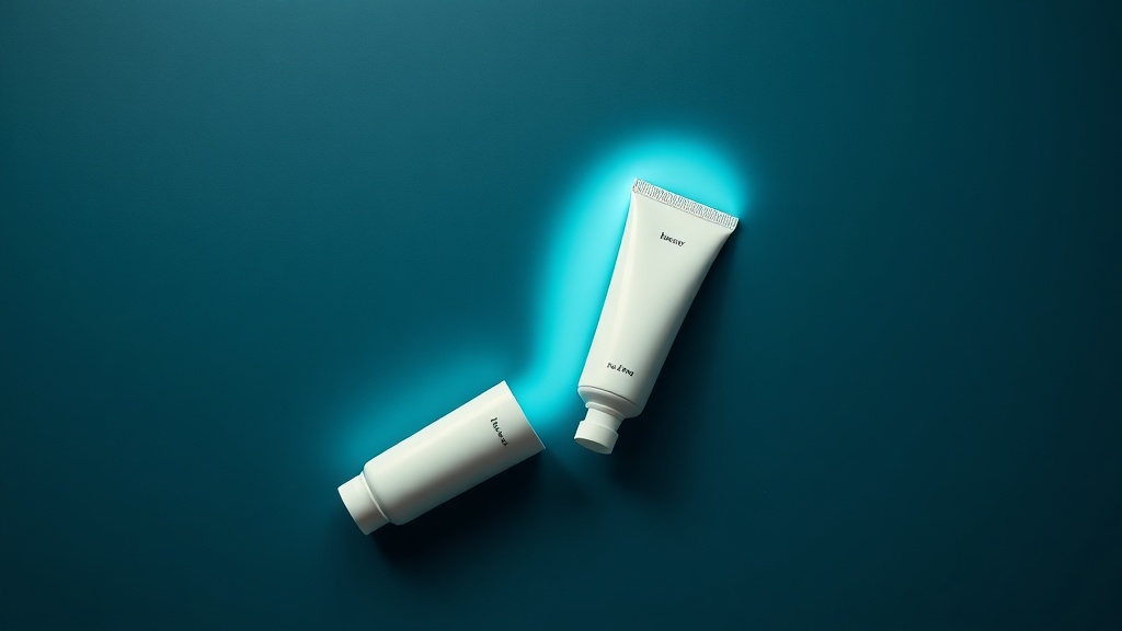 Two toothpaste tubes with a soft path pointing to the one that fits a given person