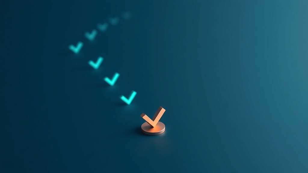 A calm checklist-style illustration representing safety screening before any taping