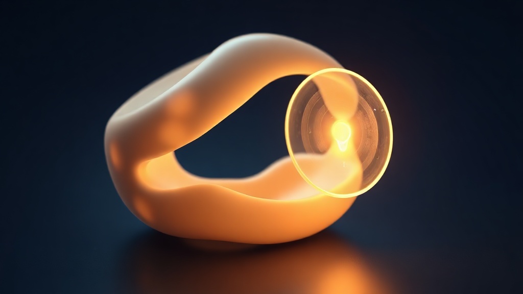 A conceptual illustration of the jaw joint with the cushioning disc slipping and returning, suggesting the click