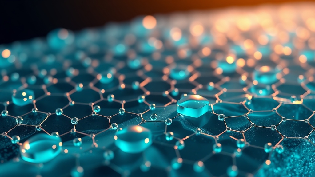 Conceptual illustration of nano-hydroxyapatite particles settling into and rebuilding a softened enamel surface