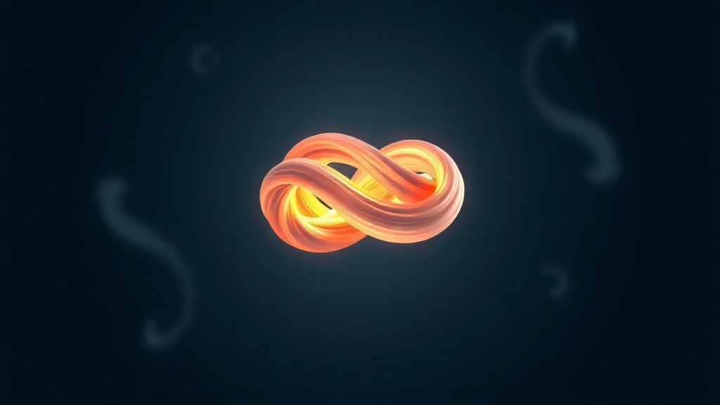 Conceptual illustration of a tight jaw-muscle knot easing into calmer, relaxed strands
