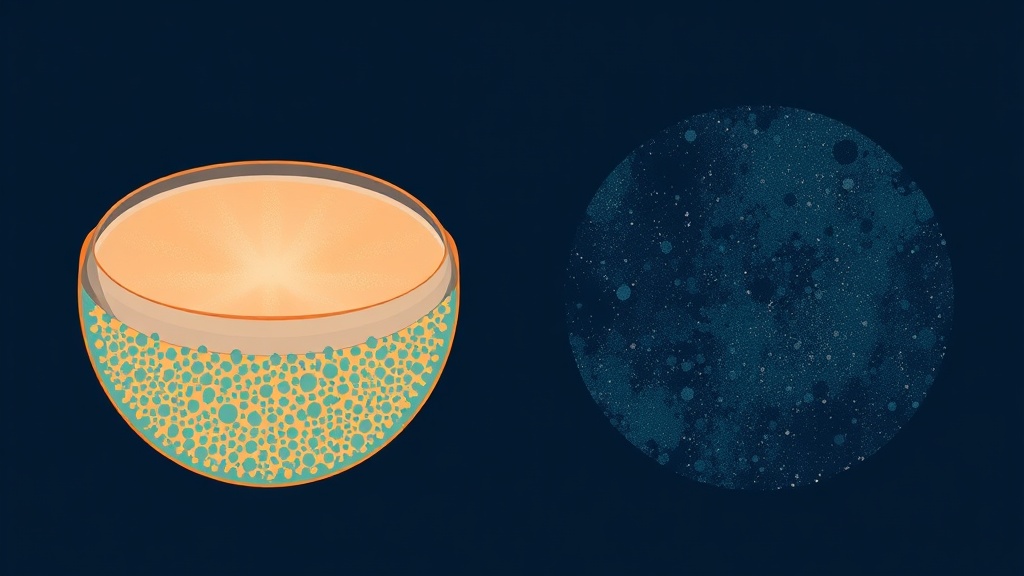 Diagram comparing a porous demineralized white spot with a fluorosis-mottled enamel surface