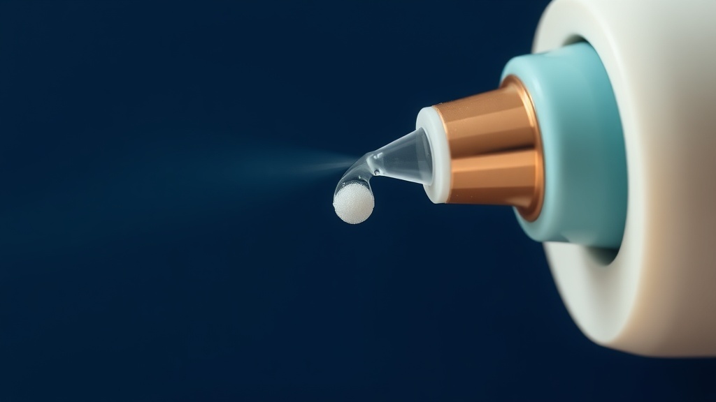 A gentle low-pressure water stream freshening a tonsil crypt beside a breath rinse